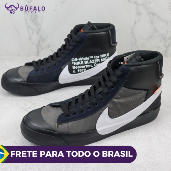 Nike Blazer Mid x Off White Black - Image 5