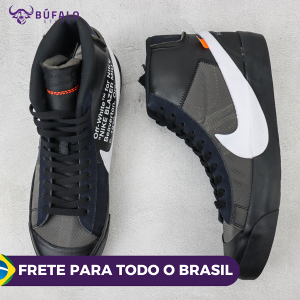 Nike Blazer Mid x Off White Black - Image 6