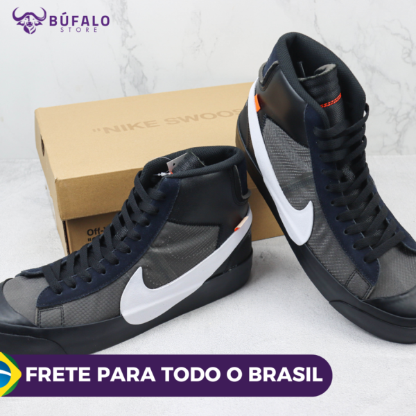 Nike Blazer Mid x Off White Black - Image 8