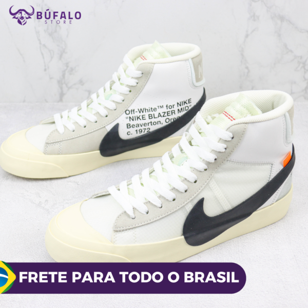 Nike Blazer Mid x Off White Branco - Image 7
