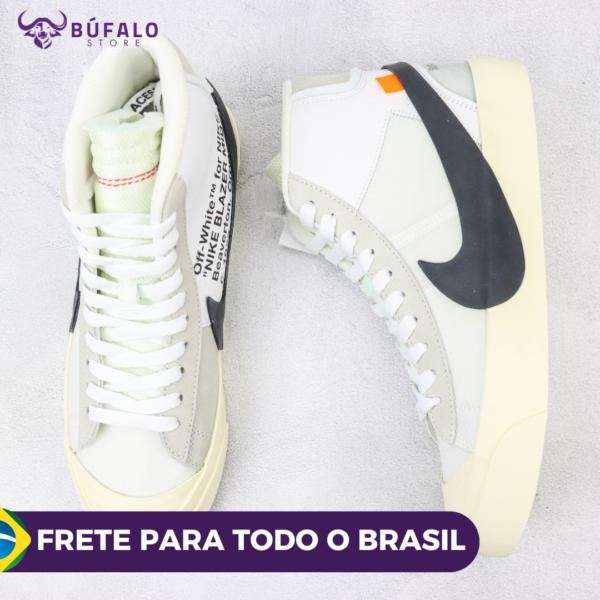 Nike Blazer Mid x Off White Branco - Image 8
