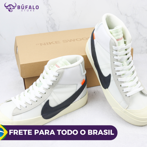 Nike Blazer Mid x Off White Branco - Image 9