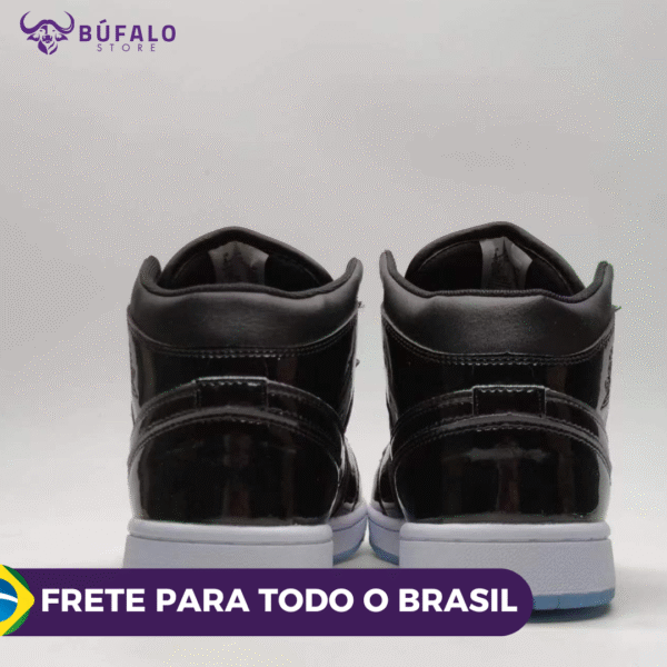 TENIS AIR JORDAN 1 MID SE SPACE JAM PRETO (EM COURO) - Imagem 5