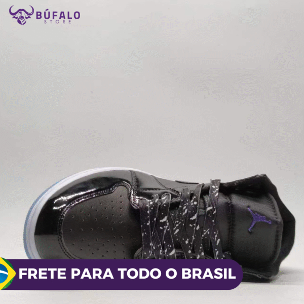 TENIS AIR JORDAN 1 MID SE SPACE JAM PRETO (EM COURO) - Imagem 4