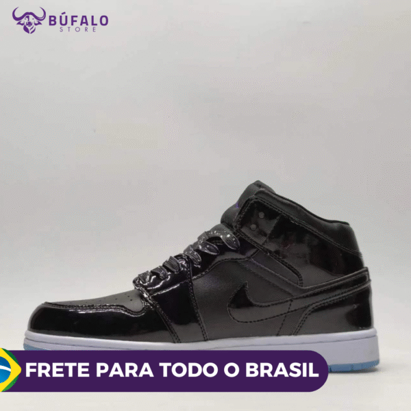 TENIS AIR JORDAN 1 MID SE SPACE JAM PRETO (EM COURO) - Imagem 3