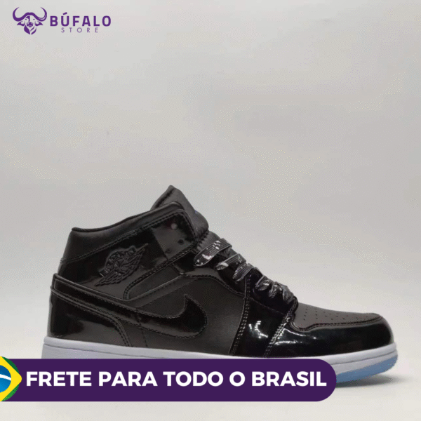 TENIS AIR JORDAN 1 MID SE SPACE JAM PRETO (EM COURO) - Imagem 2