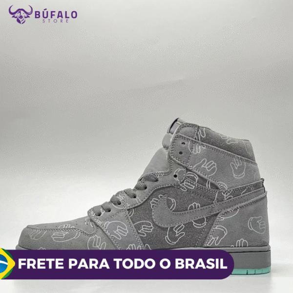 TENIS AIR JORDAN 1 High Kaws Grafite - Imagem 3