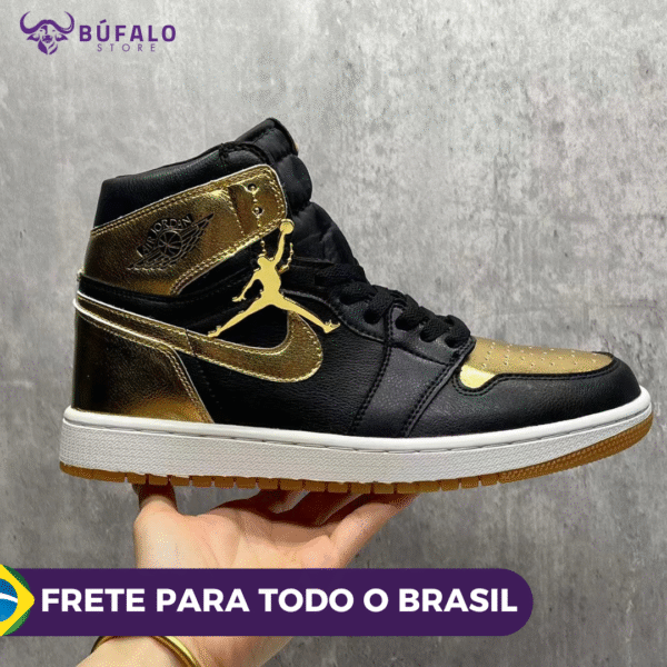 TÊNIS AIR JORDAN 1 HIGH OG METALIC GOLD - Image 9