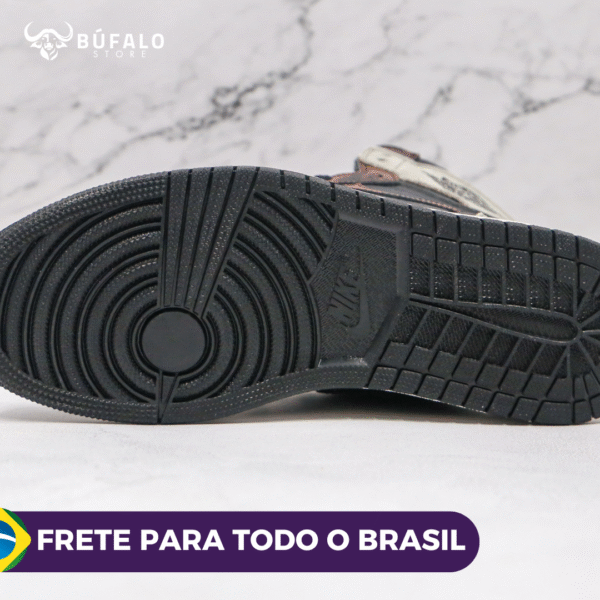 TÊNIS AIR JORDAN 1 HIGH OG PATINA MARROM (EM COURO) - Imagem 10