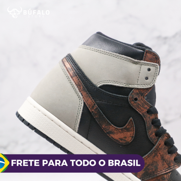 TÊNIS AIR JORDAN 1 HIGH OG PATINA MARROM (EM COURO) - Imagem 6