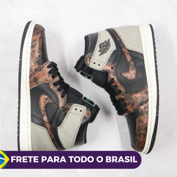 TÊNIS AIR JORDAN 1 HIGH OG PATINA MARROM (EM COURO) - Imagem 5
