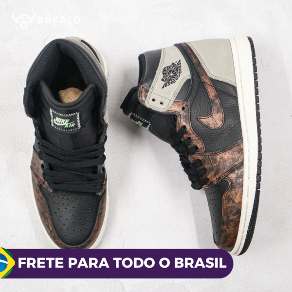 TÊNIS AIR JORDAN 1 HIGH OG PATINA MARROM (EM COURO) - Imagem 4