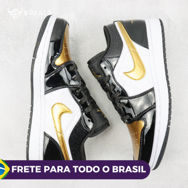 TÊNIS AIR JORDAN 1 LOW SE GOLD TOE (EM COURO) - Imagem 5