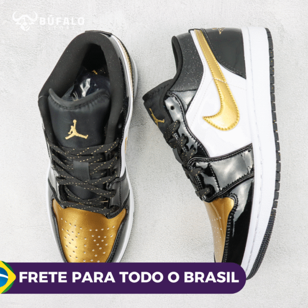 TÊNIS AIR JORDAN 1 LOW SE GOLD TOE (EM COURO) - Imagem 6