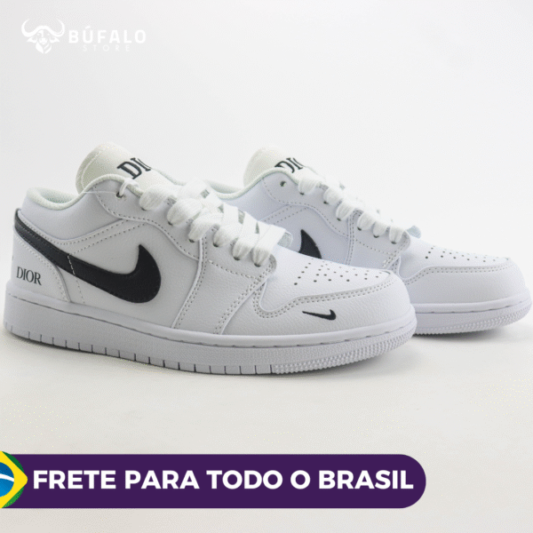 TÊNIS AIR JORDAN 1 LOW X DIOR BRANCO - Imagem 6