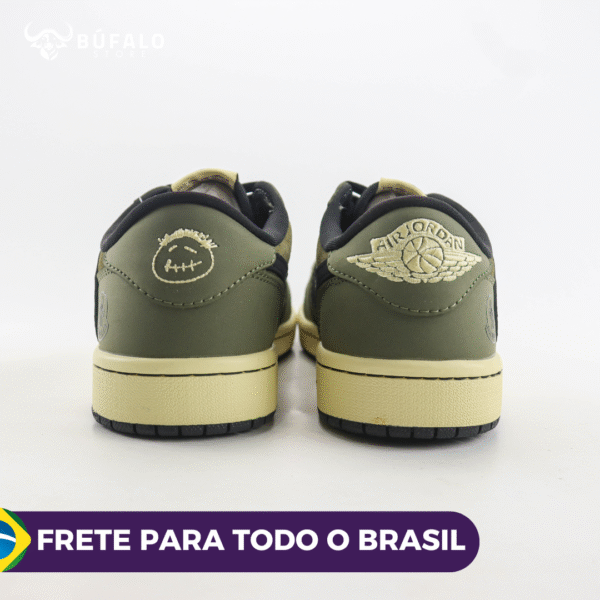 TÊNIS AIR JORDAN 1 LOW X MONCLEAR VERDE (COURO) - Imagem 7