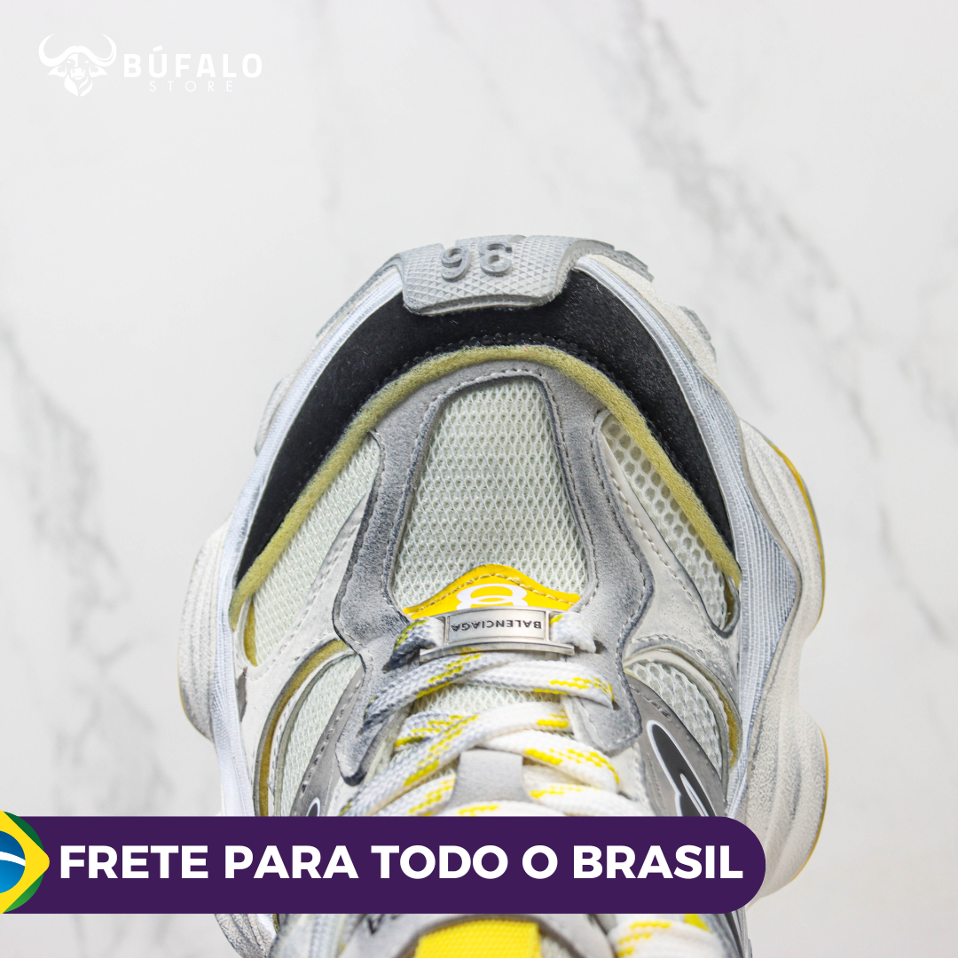 Balenciaga Triple S Branco / Cinza / Amarelo / Preto - Imagem 8