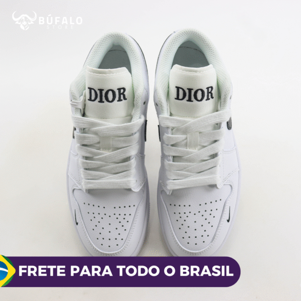 TÊNIS AIR JORDAN 1 LOW X DIOR BRANCO - Imagem 2