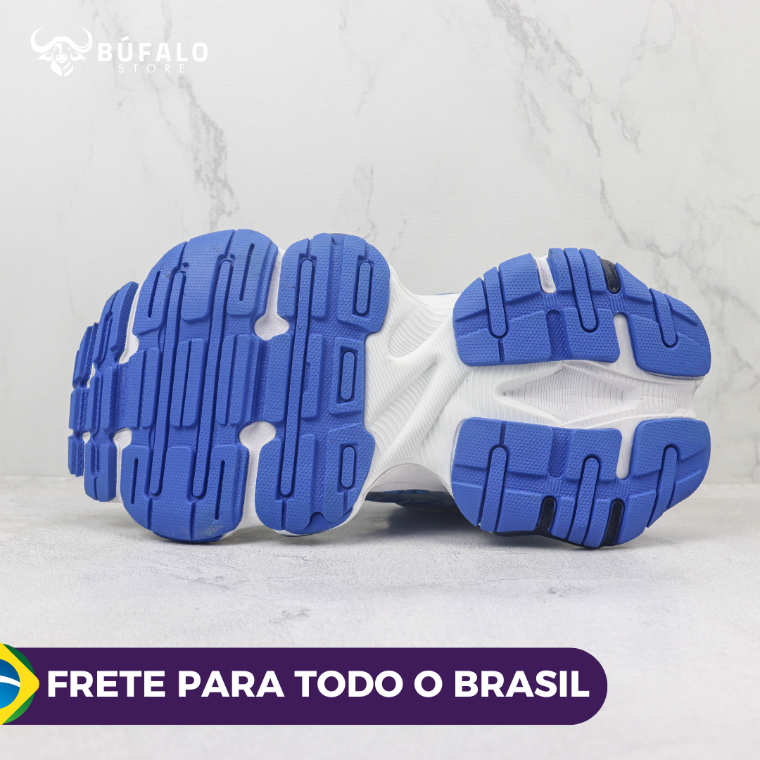 Balenciaga Triple S Prata / Azul / Branco (Silver / Blue) - Imagem 3