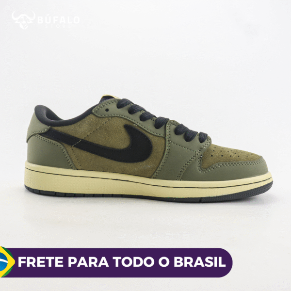 TÊNIS AIR JORDAN 1 LOW X MONCLEAR VERDE (COURO) - Imagem 6