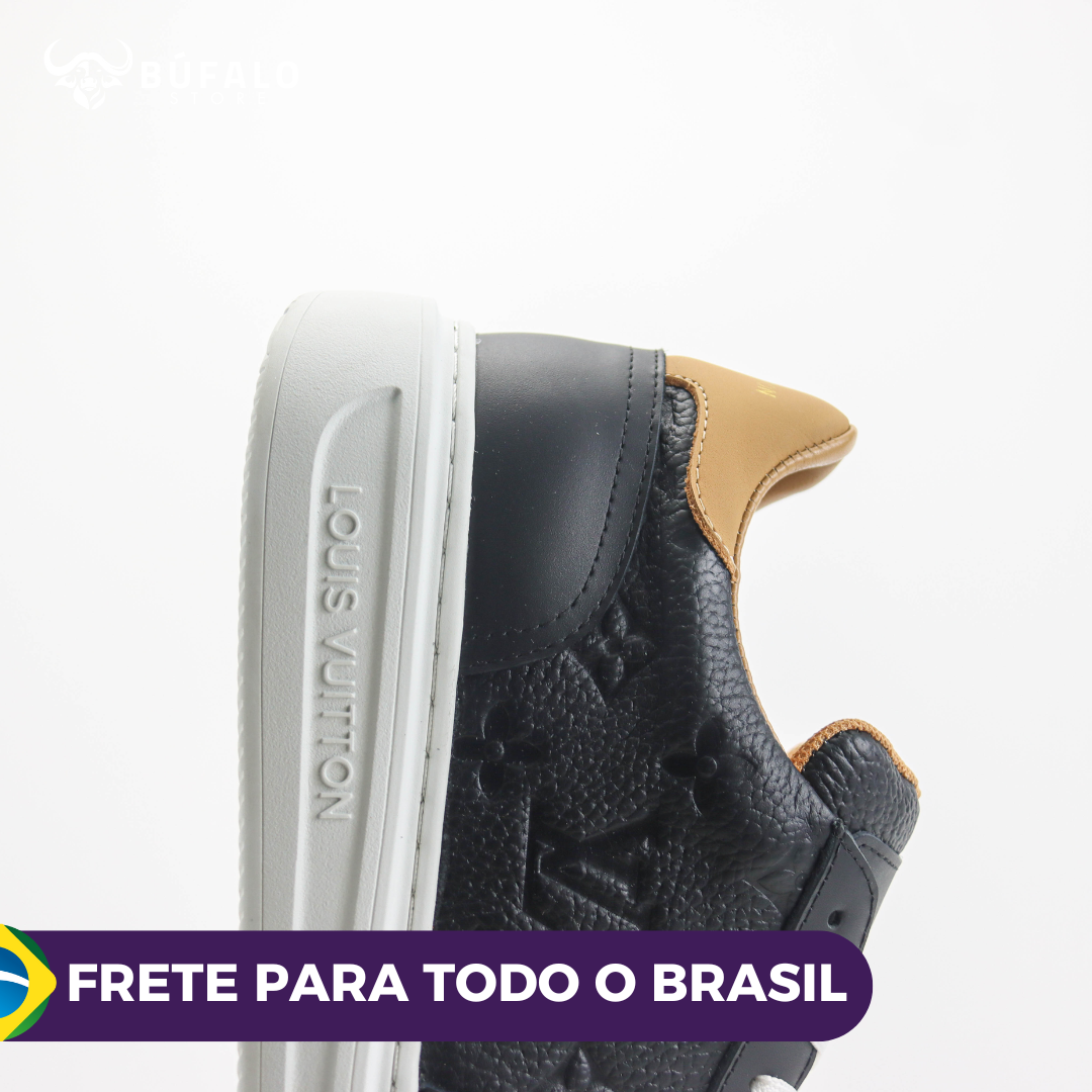 Louis Vuitton Luxembourg Sneaker CAFÉ (Monograma em relevo) (Unissex) - Imagem 7