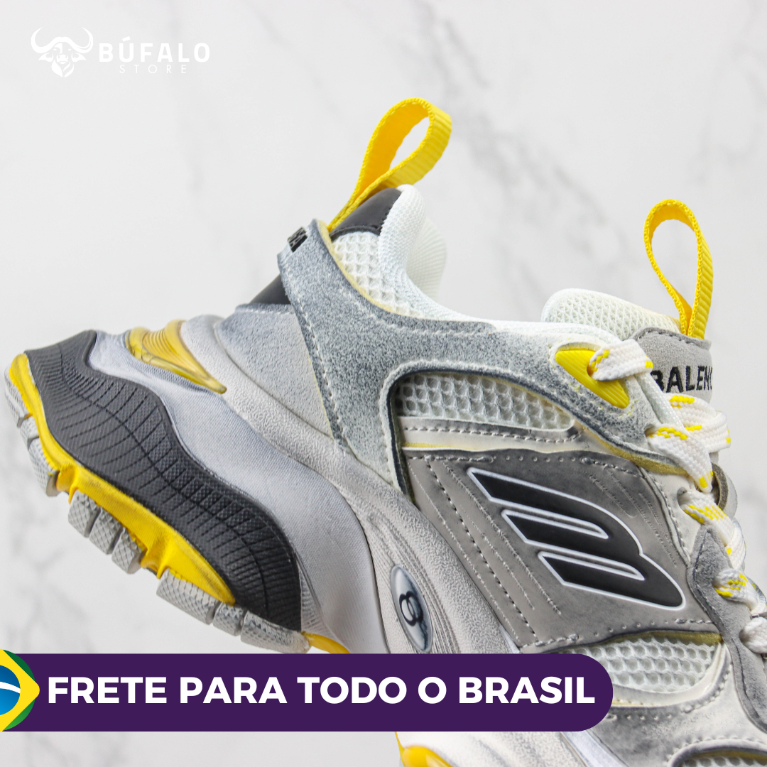 Balenciaga Triple S Branco / Cinza / Amarelo / Preto - Imagem 3
