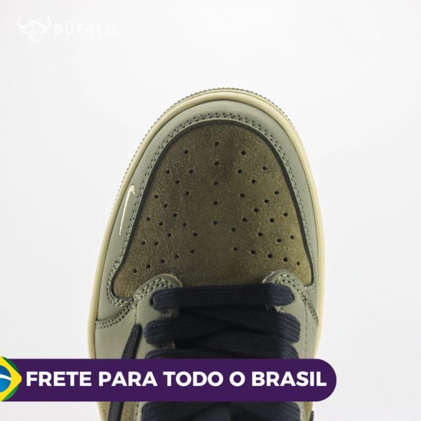 TÊNIS AIR JORDAN 1 LOW X MONCLEAR VERDE (COURO) - Imagem 5