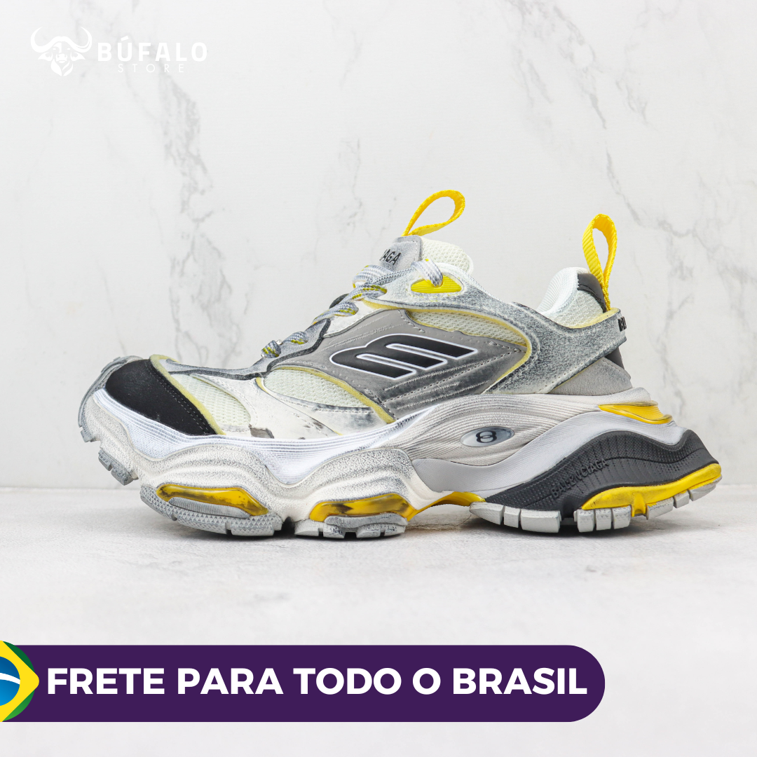 Balenciaga Triple S Branco / Cinza / Amarelo / Preto - Imagem 6