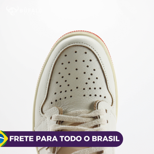 TÊNIS AIR JORDAN 1 RETRÔ HIGH SAIL CINNABAR (EM COURO) - Imagem 3