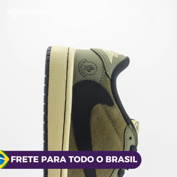 TÊNIS AIR JORDAN 1 LOW X MONCLEAR VERDE (COURO) - Imagem 4