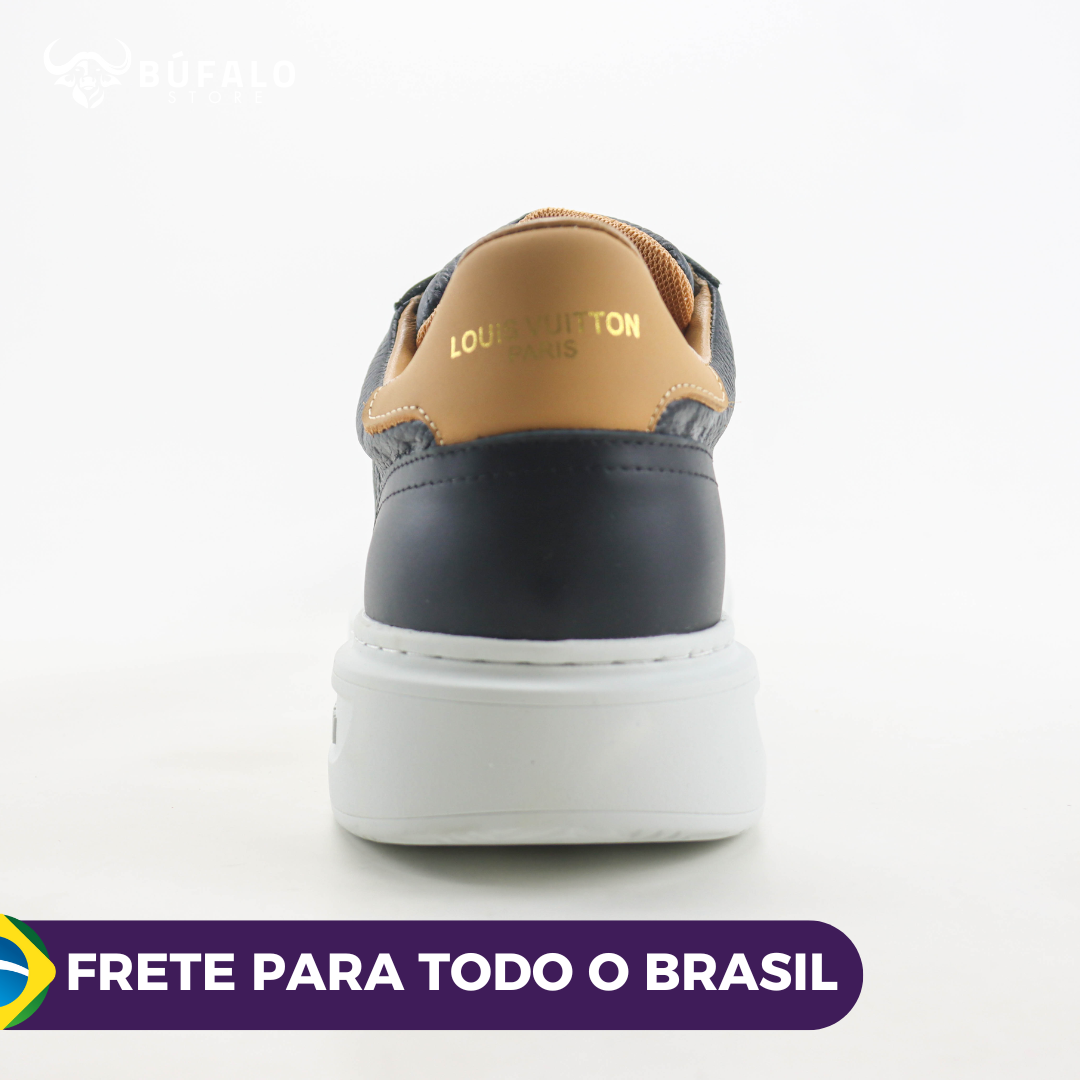 Louis Vuitton Luxembourg Sneaker CAFÉ (Monograma em relevo) (Unissex) - Imagem 5