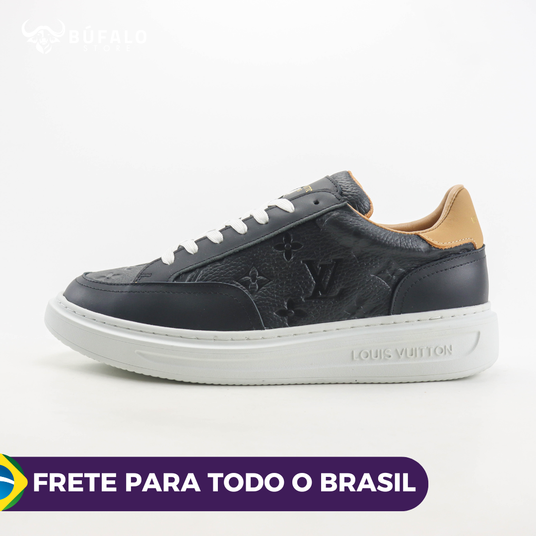 Louis Vuitton Luxembourg Sneaker CAFÉ (Monograma em relevo) (Unissex)