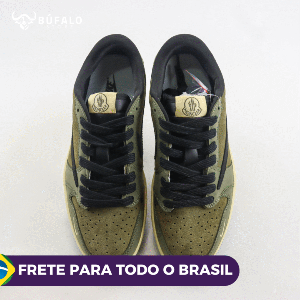 TÊNIS AIR JORDAN 1 LOW X MONCLEAR VERDE (COURO) - Imagem 2