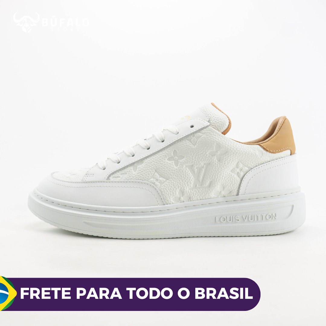 Louis Vuitton Luxembourg Sneaker Branco – Monogram Embossed (Unissex)