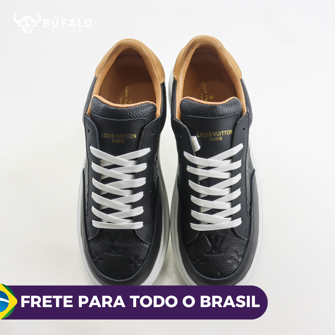 Louis Vuitton Luxembourg Sneaker CAFÉ (Monograma em relevo) (Unissex) - Imagem 2