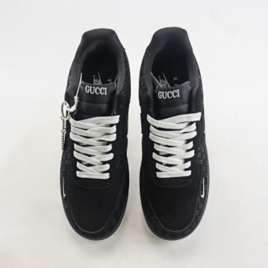 Nike Air Force 1 Low Preto Monograma (Custom Gucci Inspired) - Imagem 3