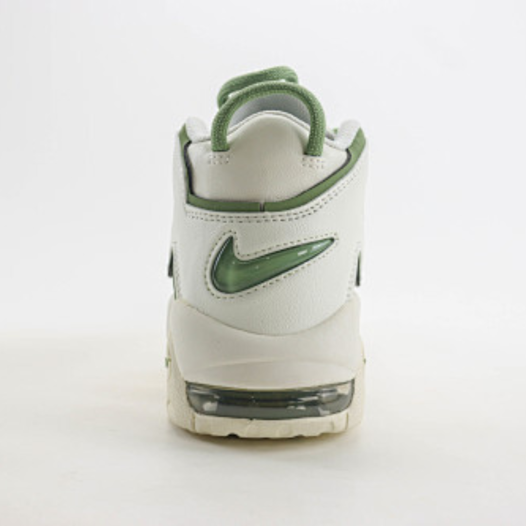 Nike Air More Uptempo Branco com verde claro (Light Green / White) - Imagem 7
