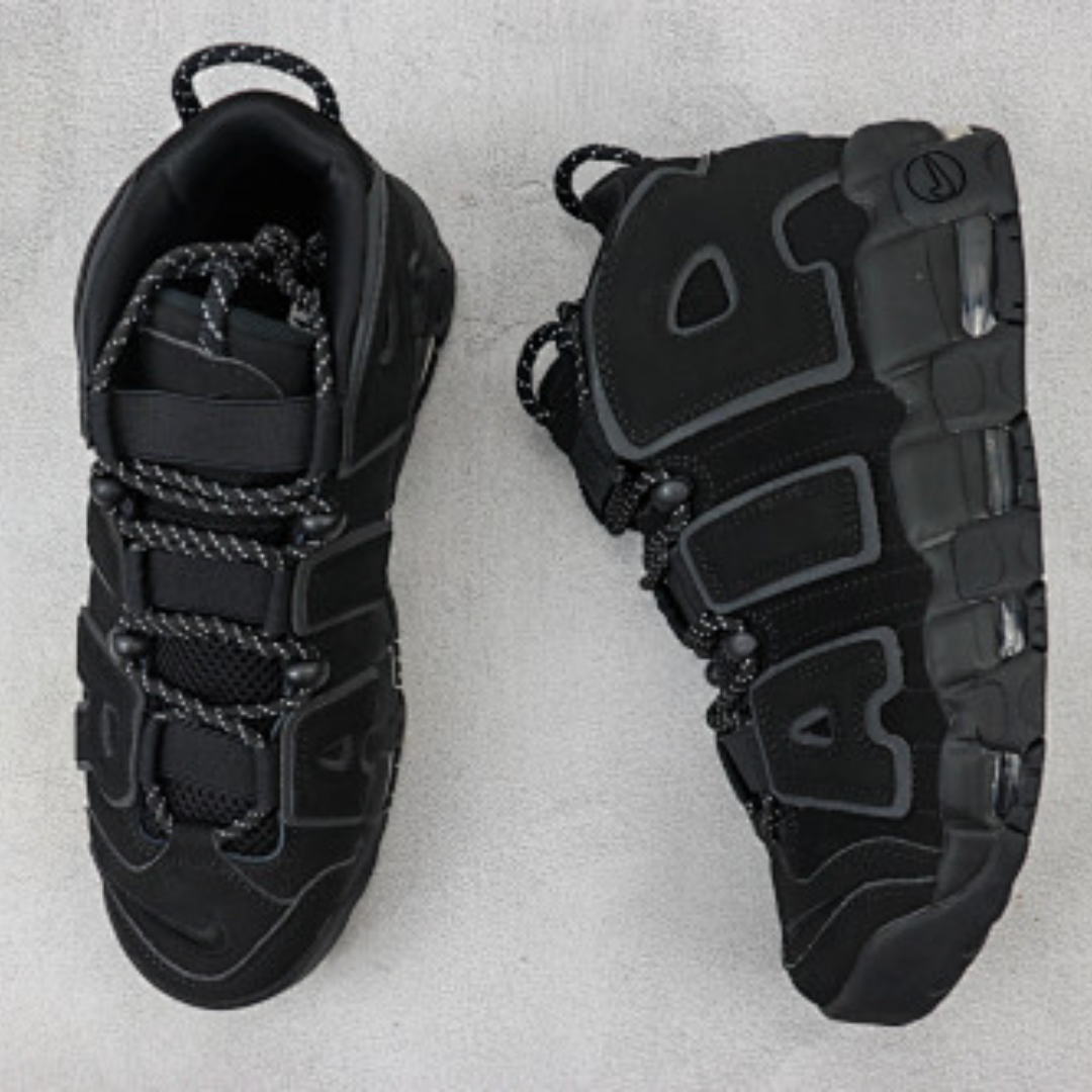 Nike Air More Uptempo All Black (Preto total) - Imagem 5