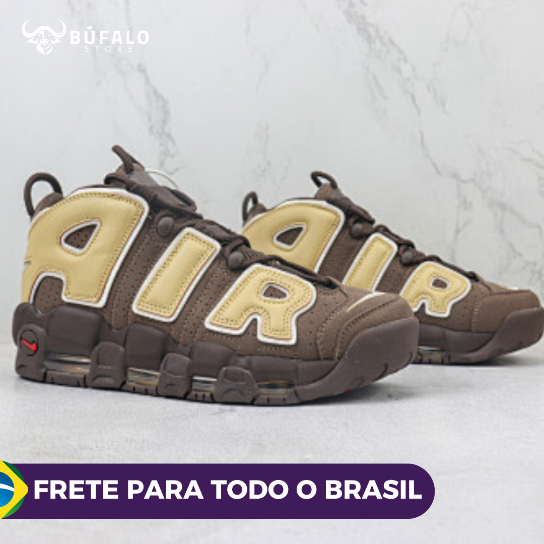 Nike Air More Uptempo Marrom com bege (Brown/Beige) - Imagem 4