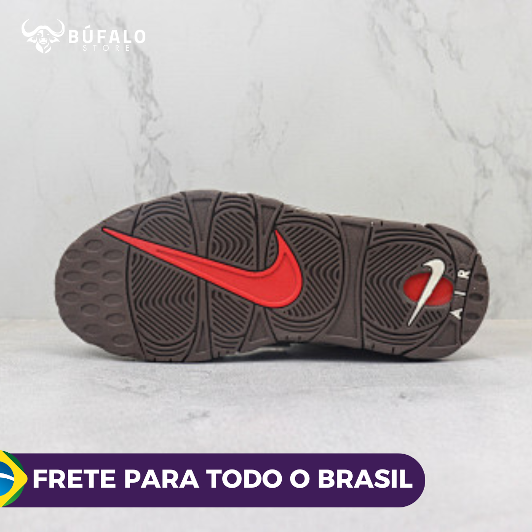 Nike Air More Uptempo Marrom com bege (Brown/Beige) - Imagem 6