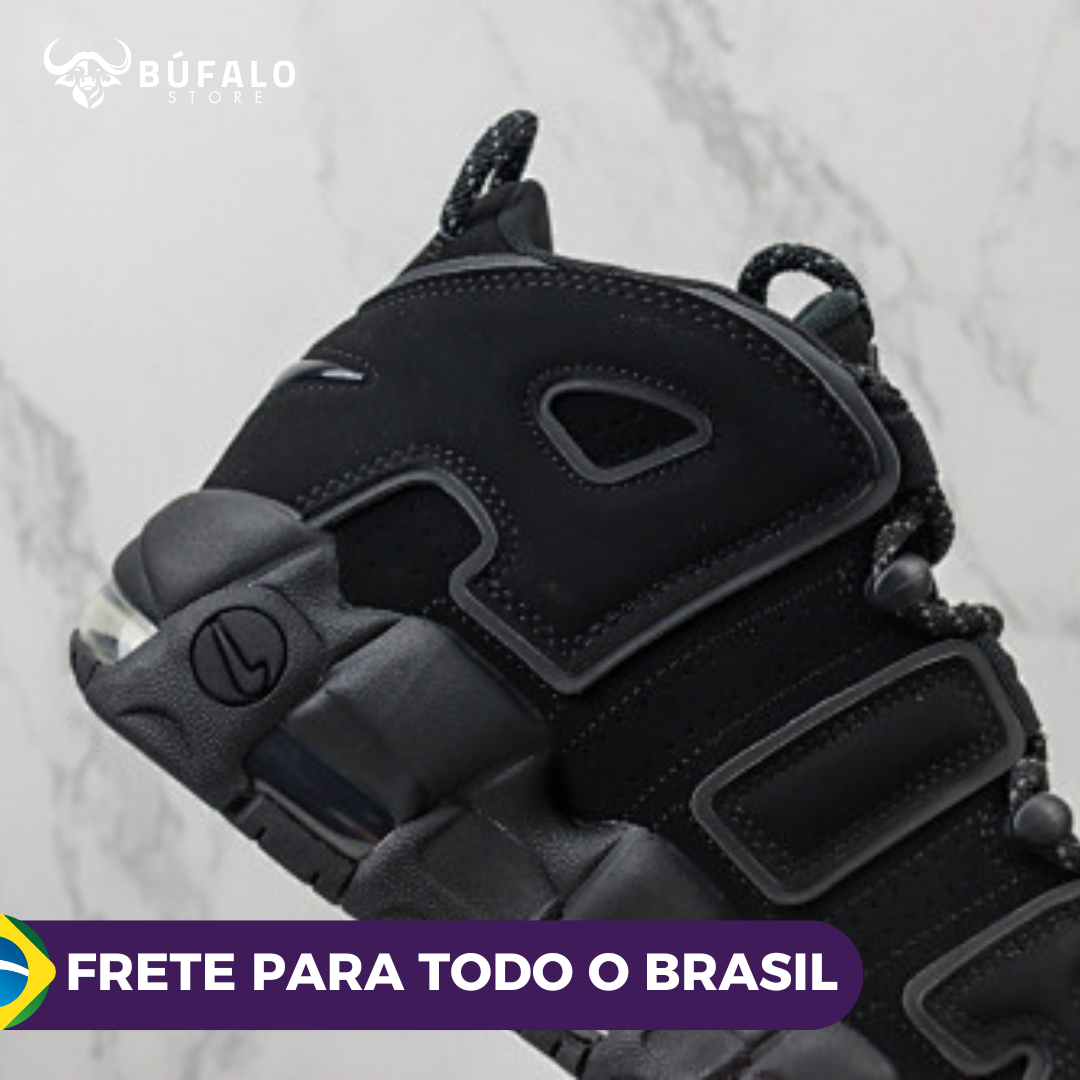 Nike Air More Uptempo All Black (Preto total) - Imagem 7