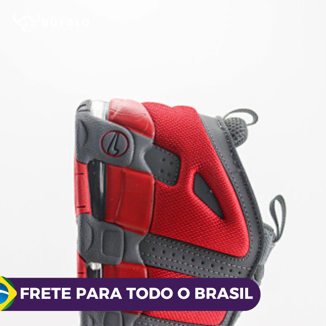 Tênis Nike Air More Uptempo Low "Cinza com Vermelho (Grey/Red)" - Imagem 6