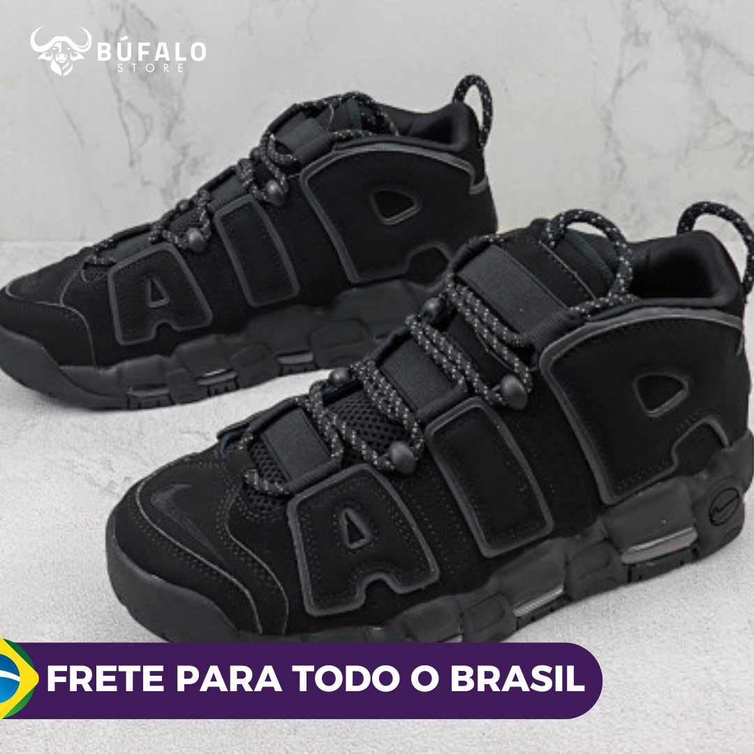 Nike Air More Uptempo All Black (Preto total)