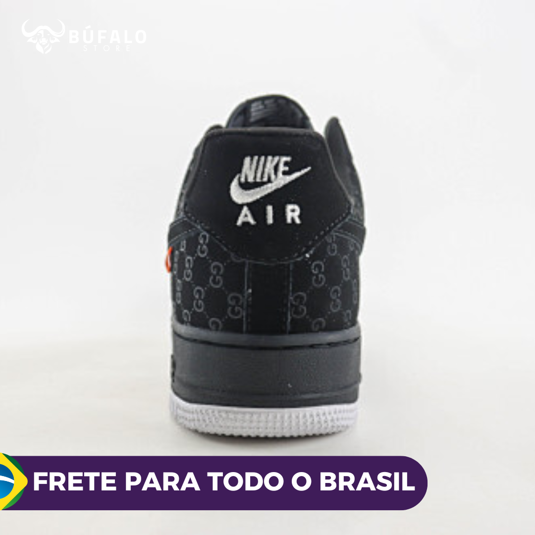 Nike Air Force 1 Low Preto Monograma (Custom Gucci Inspired) - Imagem 7