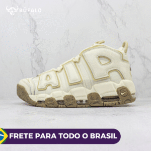 Nike Air More Uptempo Off White/Bege – Tênis Premium Estilo Clean e Confortável