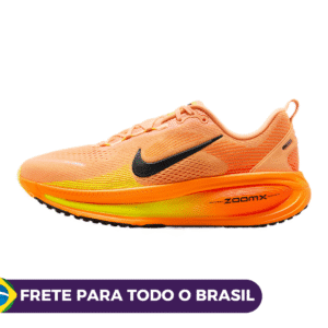Nike ZoomX Invincible Run Flyknit  Laranja / Coral com detalhes em amarelo e preto